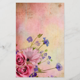 Ro och Wildblomma Brevpapper