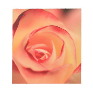 ro orange ro blommar-blomma anteckningsblock