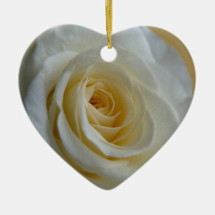 Ro Ornament Romantic Vit ros Dekoration