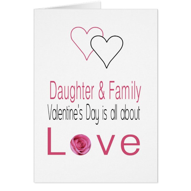 Ro på Alla hjärtans dag Hälsningskort (Framsidan)