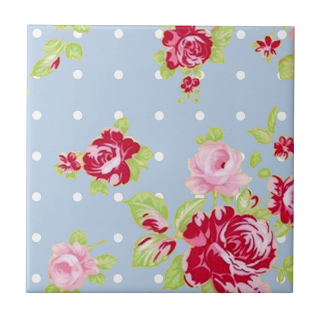 Ro på blått belägger med tegel kakelplatta (Framsidan)