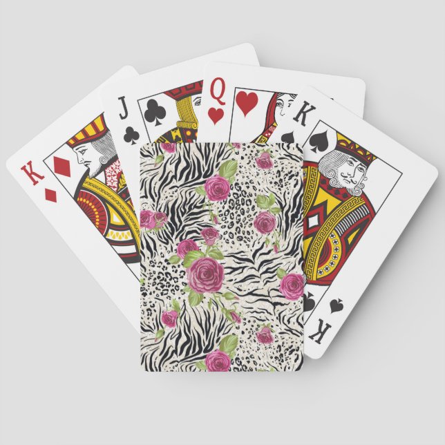 Ro på djurt mönster casinokort (Baksidan)