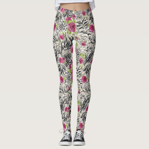 Ro på djurt mönster leggings