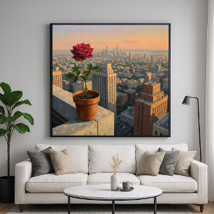 Ro på Kant - Painterly Stil Cityscape Art Poster