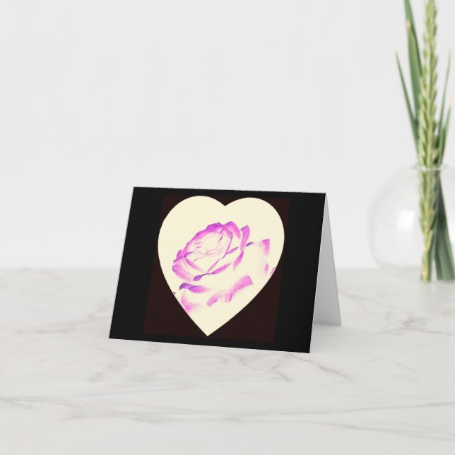 Ro på kärlek-kortet med tackkort (Framsida)