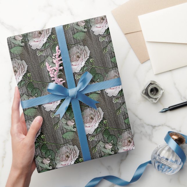 Ro på Pappra Weasted Wood Wrapping Presentpapper (Gåvor)