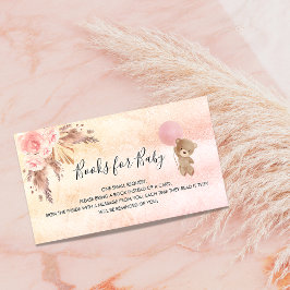Ro pampas teddy-babydusch bok-begäran tilläggskort