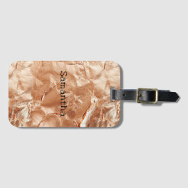 Ro Peach Guld Glam Bagagebricka