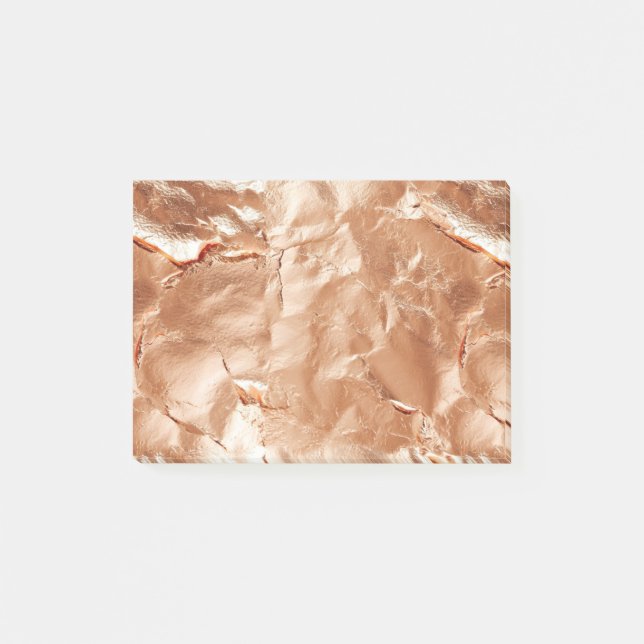 Ro Peach Guld Glam Post-it Block (Framsida)