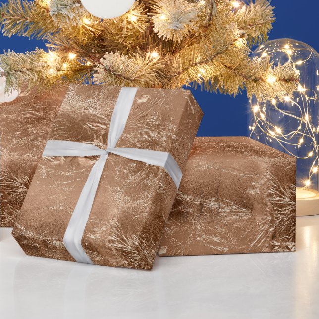 Ro Peach Guld Glam Presentpapper (Helgdagar)