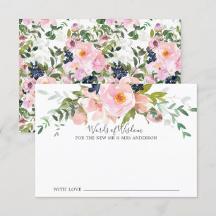 Ro & Peonies Bride Ord of Wisdom Card Inbjudningar