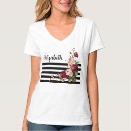Ro Peony blommigt T-Shirt