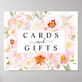 Ro Peony  Rosa Cards & Gifts Sign Poster