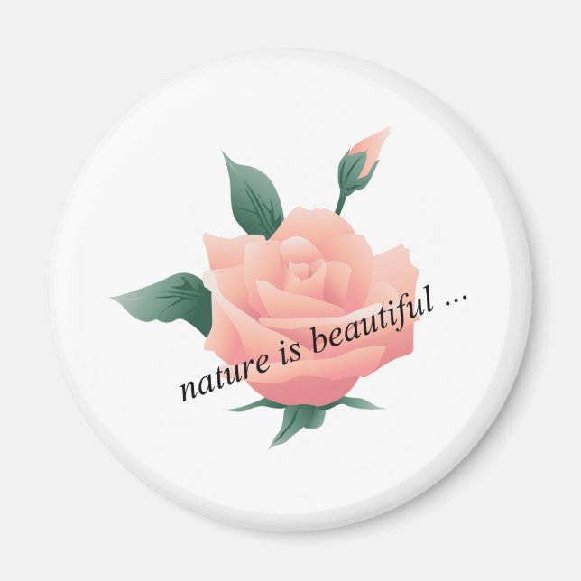 Ro (persikor) - vacker natur magnet (Framsidan)