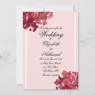 Ro Petal Rosa Romantic Wedding bjudande