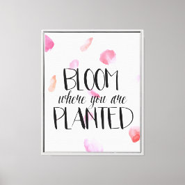 Ro Petals Bloom Canvastryck