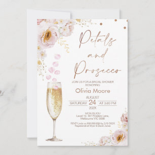 Ro Petals Petals Prosecco Boho Möhippa Inbjudningar