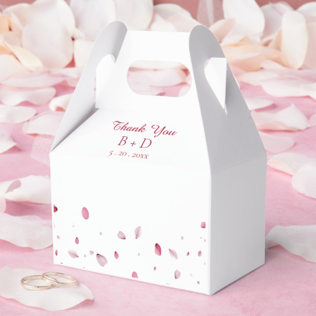 Ro Petals Watercolor Elegant bröllop Party Presentaskar (Bröllop)