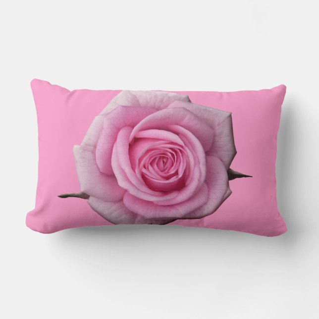 Ro Pillow Personlig Pillow Decor Rosa ros Lumbarkudde (Framsida)
