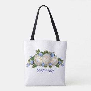 Ro Plumbago Flower Bouquet Snyggt Personalize Tygkasse