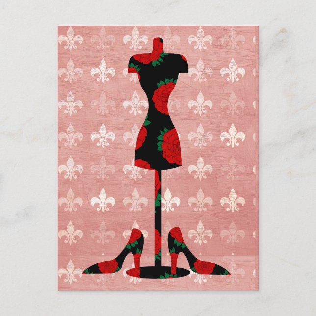 Ro-pressformulär och -klack vykort (Framsida)