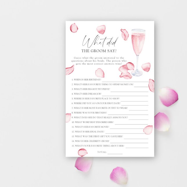 Ro Prosecco - Vad sa brudgummen möhippa-spel? (Skapare uppladdad)