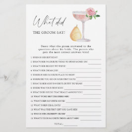 Ro Prosecco - Vad sa brudgummen möhippa-spel?