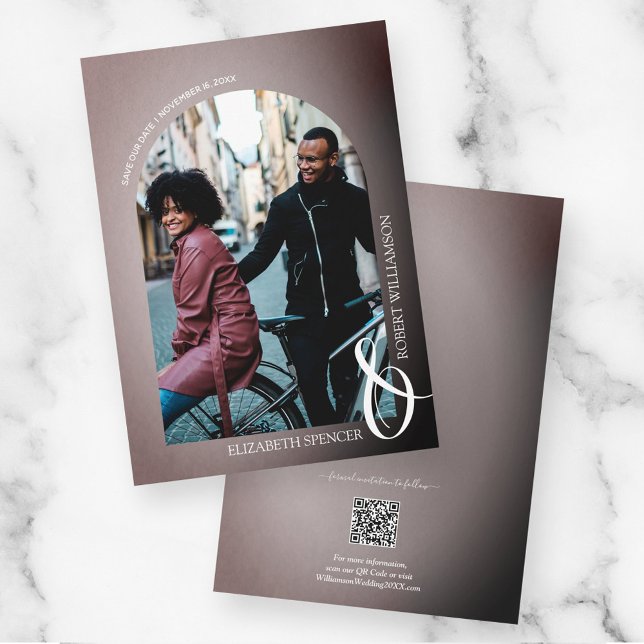 Ro QR-kodfoto Bröllop Spara Datumet (Skapare uppladdad)