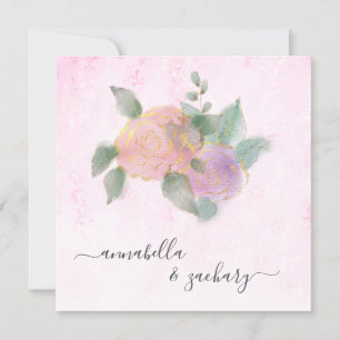 *~* RO QR OSA + Guld Glitter - AR12 Bröllop I Inbjudningar