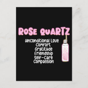 Ro Quartz Chakra Celestial Spirituality Gemstone Vykort