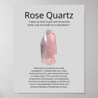 Ro Quartz Crystal Poster