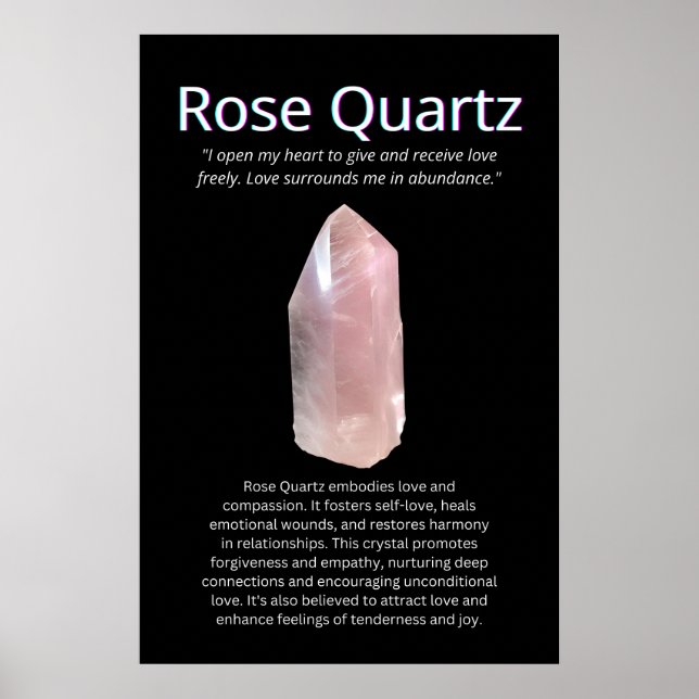 Ro Quartz Crystal Stone Poster (Framsidan)