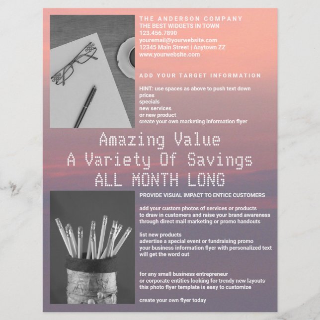 Ro Quartz och Serenity Rosa Lila 2 Photo Reklamblad (Framsidan)