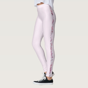 Ro Quartz Pastel Rosa Grått Modern Feminin Chic Leggings
