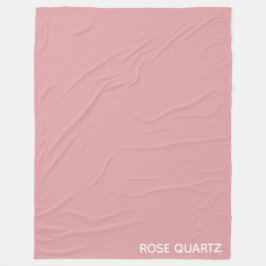 Ro Quartz rosa färg namn Fleecefilt