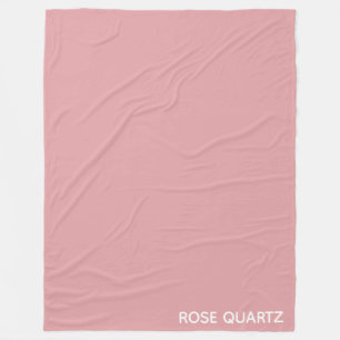 Ro Quartz rosa färg namn Fleecefilt