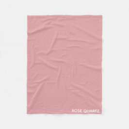 Ro Quartz rosa färg namn Fleecefilt