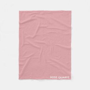 Ro Quartz rosa färg namn Fleecefilt