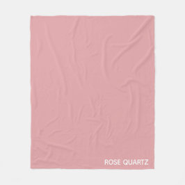 Ro Quartz rosa färg namn Fleecefilt