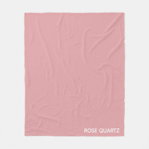 Ro Quartz rosa färg namn Fleecefilt