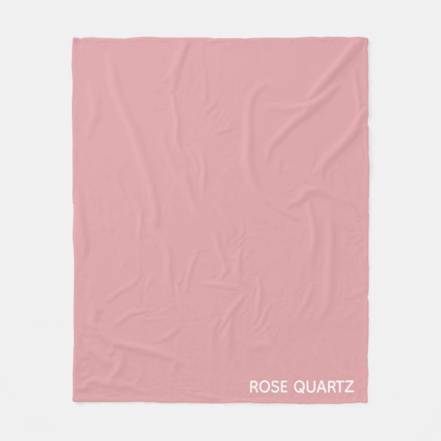 Ro Quartz rosa färg namn Fleecefilt (Framsidan)