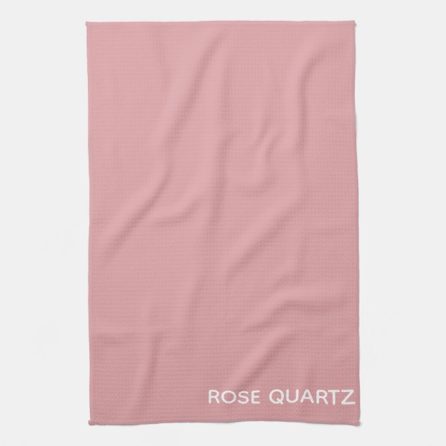 Ro Quartz rosa färg namn Kökshandduk (Vertikal)