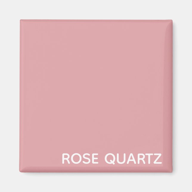 Ro Quartz rosa färg namn Magnet (Framsidan)