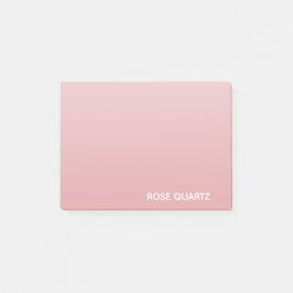 Ro Quartz rosa färg namn Post-it Block