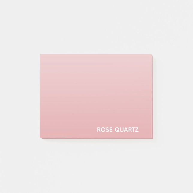 Ro Quartz rosa färg namn Post-it Block (Framsida)