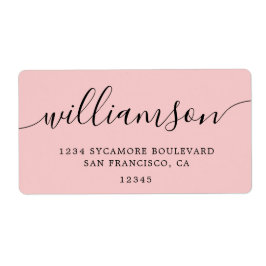 Ro Quartz Rosa Script Family Returadress Fraktsedel