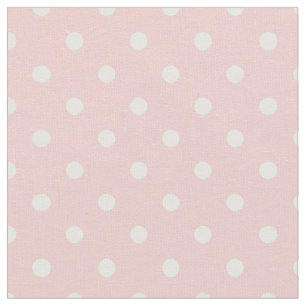 Ro Quartz Rosa & White Polka Dot Tyg
