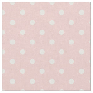 Ro Quartz Rosa & White Polka Dot Tyg