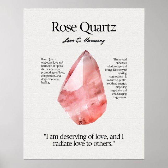 Ro Quartz Stone Crystal Meapter Poster (Framsidan)