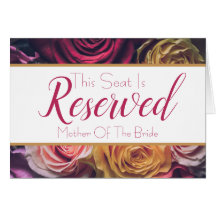 Ro Reserverat sätesskylt Bröllop